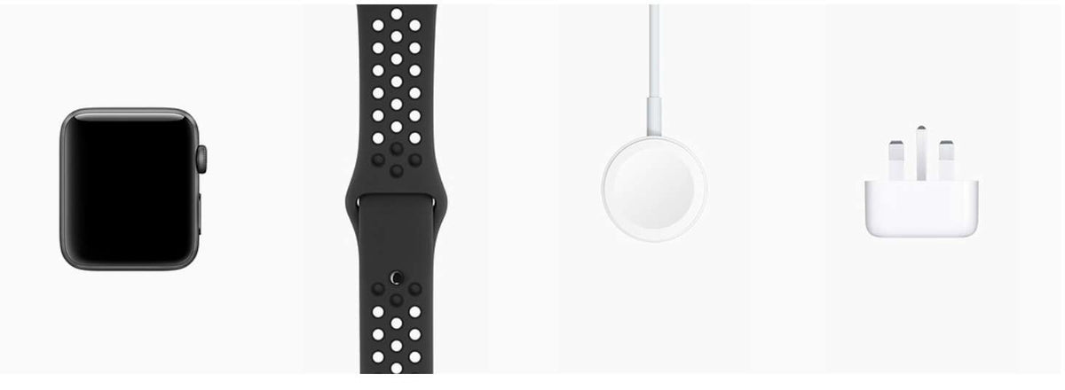 Apple Series 3 Apple Watch (GPS) Nike+ Space Grey Aluminium Case with Anthracite/Black Nike Sport Band