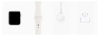 Apple Series 3 (GPS + Cellular) Silver Aluminium Case with White Sport Band