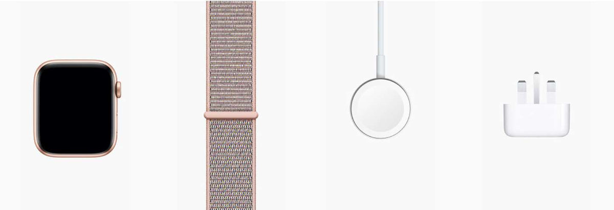 Apple Watch 4 (GPS) Gold Aluminium Case with Pink Sand Sport Loop