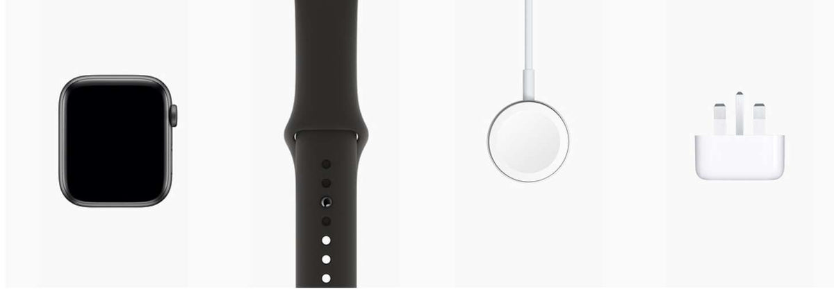 Apple Watch 4 (GPS + Cellular) Space Grey Aluminium Case with Black Sport Band